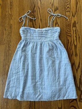 Hollister Babydoll Tie-Strap Mini Dress